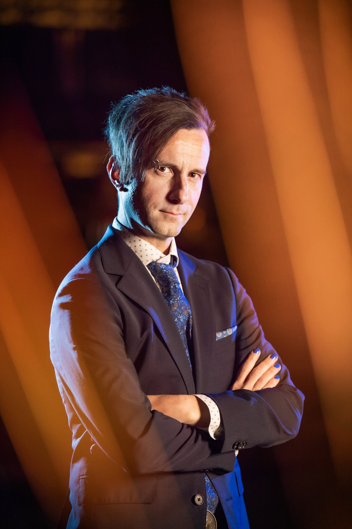 Professional man in suit with arms crossed, corporate portrait photography Dallas, Texas