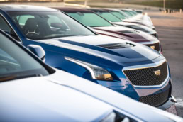 Cadillac CTS-V lineup at Circuit of the Americas, automotive photography Austin, Texas