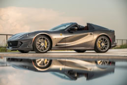 Ferrari 812 GTS convertible in grey, automotive photography Dallas, Texas — David Loi Studios