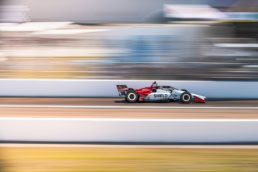 Indy Lights car #30 Shield Cleansers Honda at speed, automotive racing photography Dallas, Texas