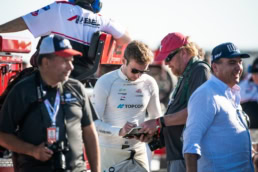 James Roe Indy Lights racing driver with Topcon livery, motorsport photography Dallas, Texas