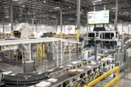 OSM Worldwide automated conveyor belt sorting system, industrial photography Dallas, Texas