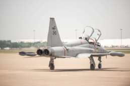 T-38 Talon jet on tarmac, AQRD aerospace photography Fort Worth, Texas — David Loi Studios