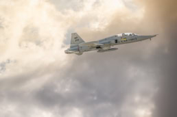 U.S. Air Force T-38 Talon jet in flight, AQRD aerospace photography Fort Worth, Texas