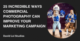 Dallas Cowboys mascot Rowdy and cheerleader at corporate event, commercial photography Dallas, Texas
