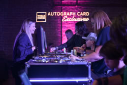 Wells Fargo Autograph Card Exclusives booth at event, event photography Dallas, Texas
