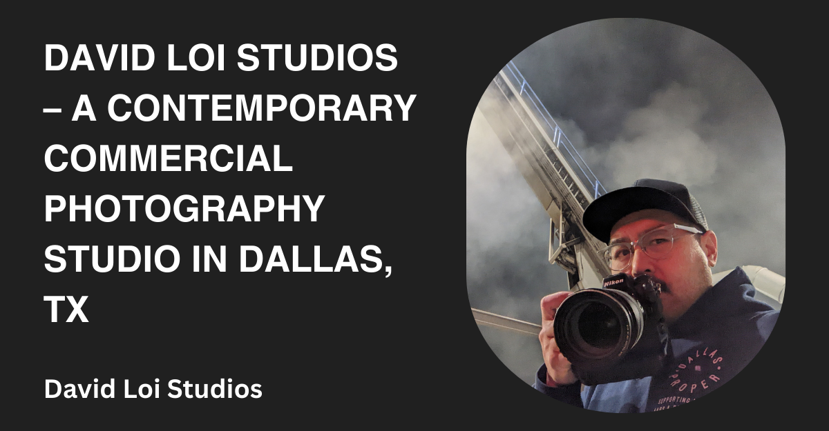 David Loi photographing with Nikon camera, commercial photographer Dallas, Texas