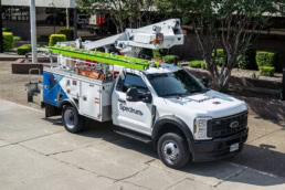 Ford F-550 Spectrum service truck commercial photography Houston TX — David Loi Studios