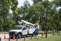 Ford F-Series bucket truck industrial photography Dallas, TX — David Loi Studios