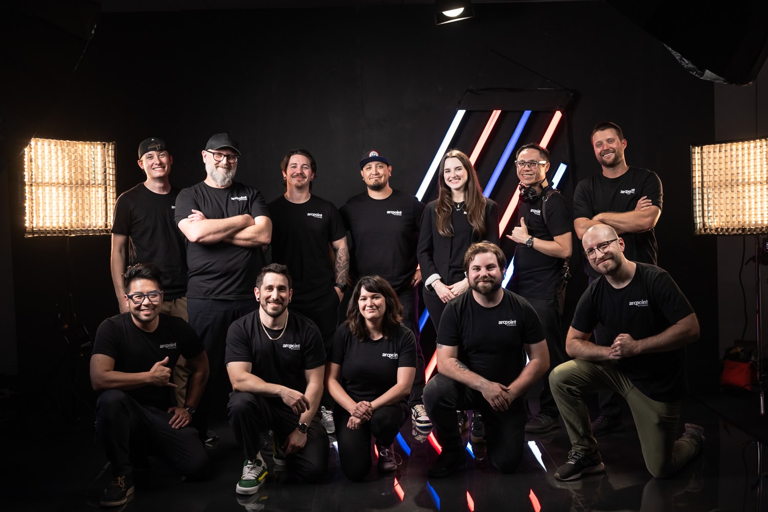 Arcpoint Studios production crew team photo, FIFA Dallas behind-the-scenes commercial photography Dallas, Texas