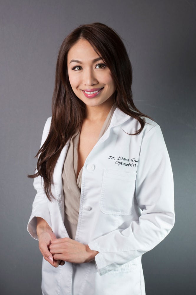 Optometrist photographed in her practice, professional personal branding photography in Dallas, Texas by David Loi Studios